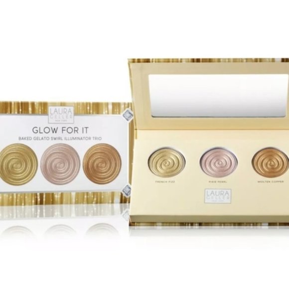 NIB ✅ Laura Geller GLOW FOR IT Trio Palette ✨ BNIB - Picture 3 of 9